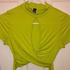 Neon Green Crop Top